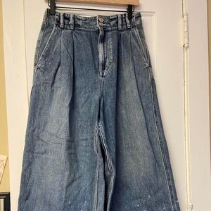 Free People Pleated Jeans